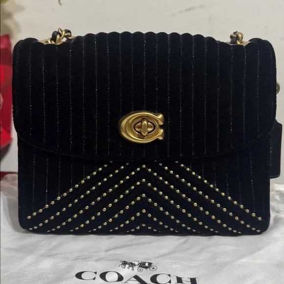Coach Parker 18 Velvet & Rivets - Picture 3 of 14